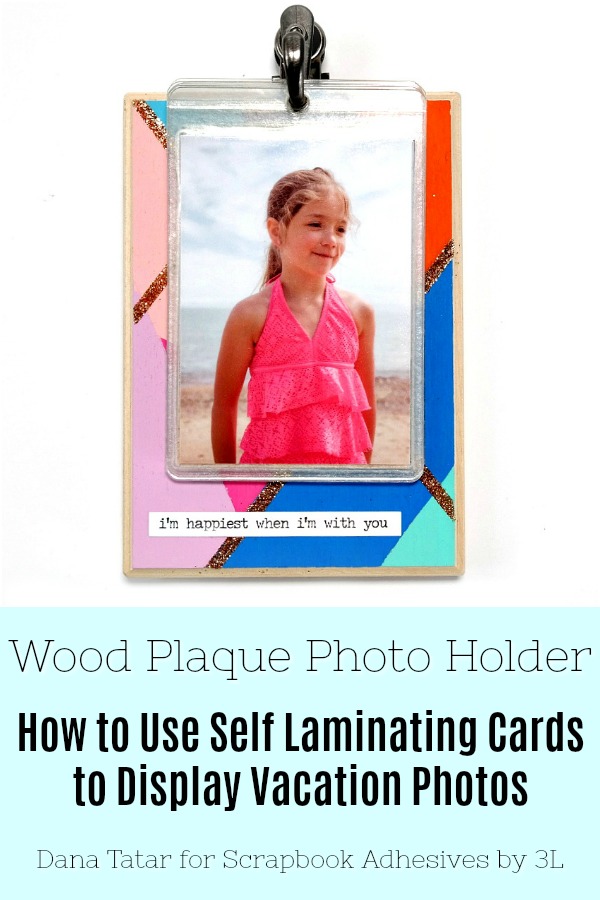 Wood Photo Holder with Self-Laminating Cards by Dana Tatar Pinterest