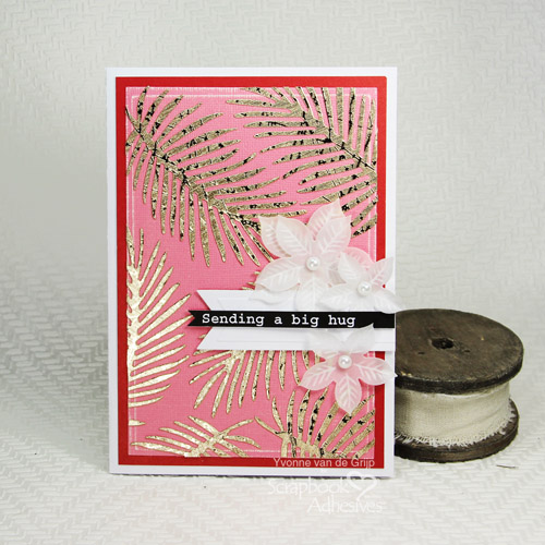 Golden Leaves Card Tutorial by Yvonne van de Grijp for Scrapbook Adhesives by 3L