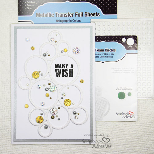 Glittered Card with 3D Foam Sheets by Yvonne van de Grijp for Scrapbook Adhesives by 3L