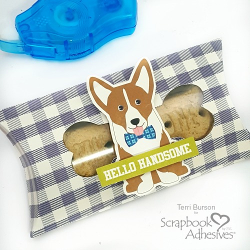 Pillow Box Dog Bone Treat Boxes by Terri Burson for Scrapbook Adhesives by 3L