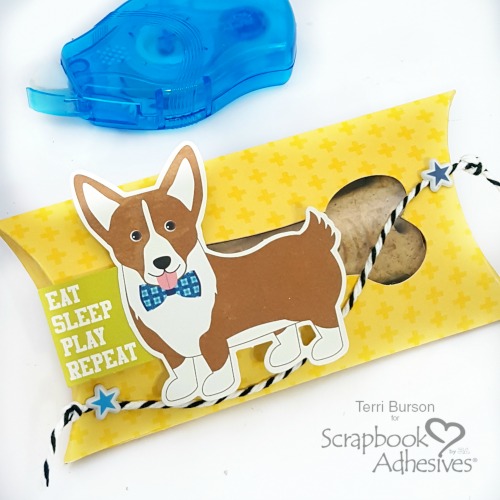 Pillow Box Dog Bone Treat Boxes by Terri Burson for Scrapbook Adhesives by 3L