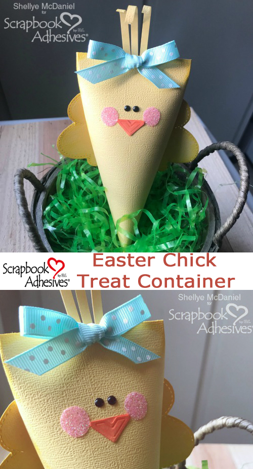 Easter Chick Treat Containers by Shellye McDaniel for Scrapbook Adhesives by 3L Pinterest