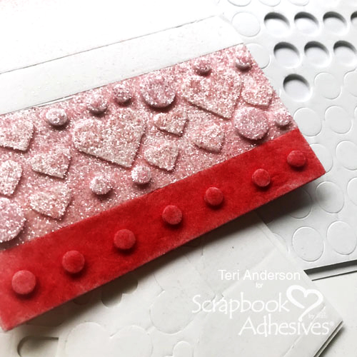 Flock and Glitter Background Tutorial by Teri Anderson for Scrapbook Adhesives by 3L