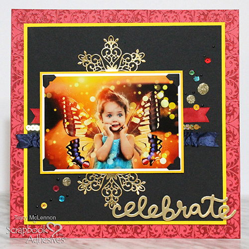 Adding Texture to a Scrapbook Layout by Tracy McLennon for Scrapbook Adhesives by 3L