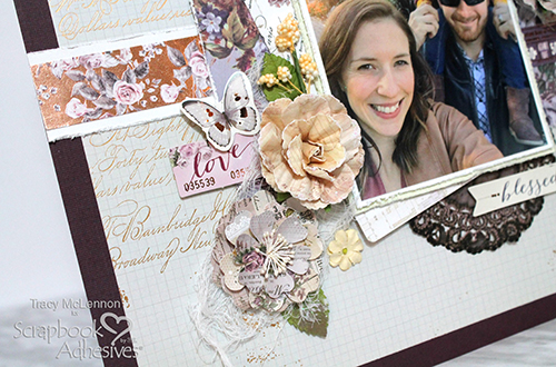 Dimensional Blessed Layout by Tracy McLennon for Scrapbook Adhesives by 3L