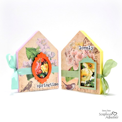 Garden House Wood Block Decor by Dana Tatar for Scrapbook Adhesives by 3L