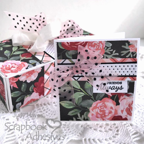 A Quick Gift Box and Card Tutorial by Judy Hayes for Scrapbook Adhesives by 3L