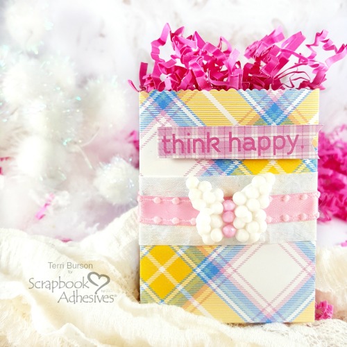 Butterfly Spring Mini Gift Bags by Terri Burson for Scrapbook Adhesives by 3L