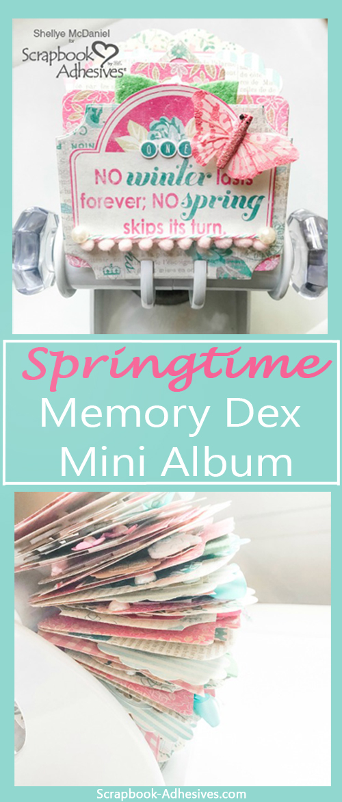 Springtime Memory Dex Mini Album by Shellye McDaniel for Scrapbook Adhesives by 3L