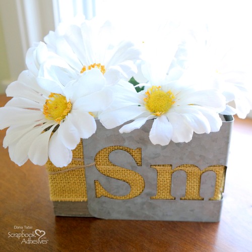 DIY Farmhouse Planter Box by Dana Tatar for Scrapbook Adhesives by 3L