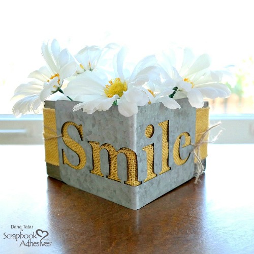 DIY Farmhouse Planter Box by Dana Tatar for Scrapbook Adhesives by 3L