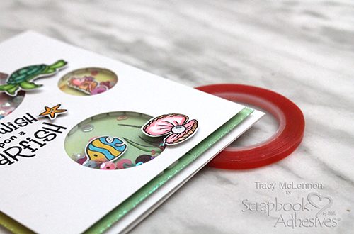 Mermaid Shaker Card Tutorial by Tracy McLennon for Scrapbook Adhesives by 3L