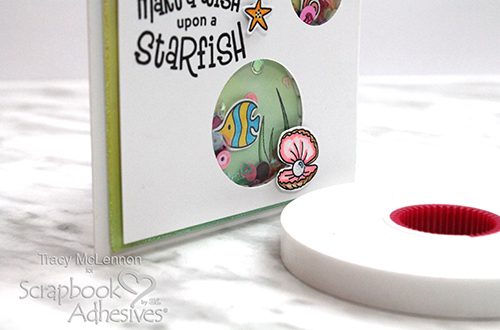 Mermaid Shaker Card Tutorial by Tracy McLennon for Scrapbook Adhesives by 3L