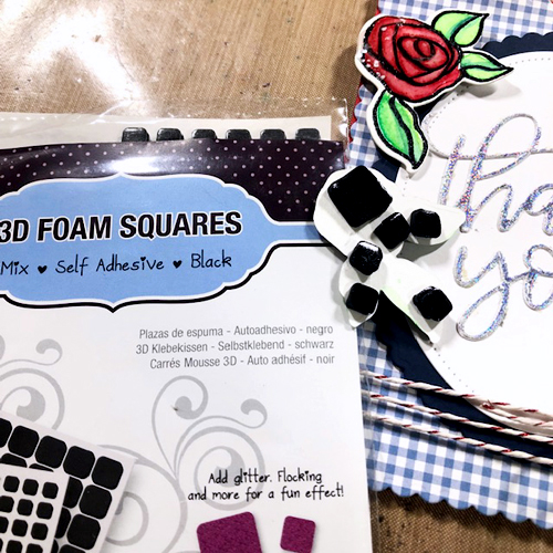 Foiled Thank You Roses Card Tutorial by Lisa Adametz for Scrapbook Adhesives by 3L