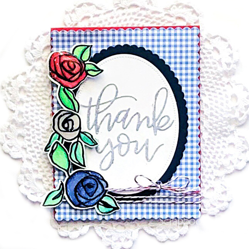 Foiled Thank You Roses Card Tutorial by Lisa Adametz for Scrapbook Adhesives by 3L