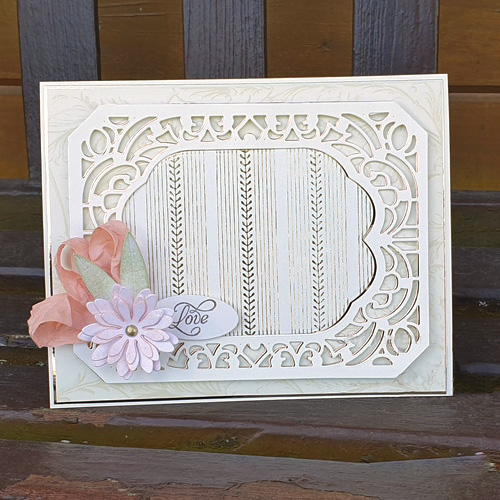 Elegant Ivory and Gold Card Tutorial by Christine Emberson for Scrapbook Adhesives by 3L