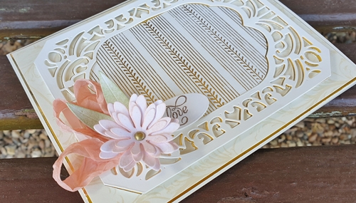 Elegant Ivory and Gold Card Tutorial by Christine Emberson for Scrapbook Adhesives by 3L