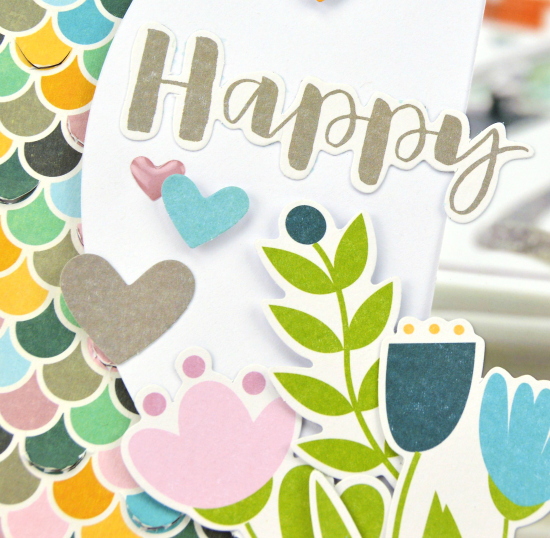 Happy Scrapbook Layout: Adhesive Details by Christine Meyer for Scrapbook Adhesives by 3L