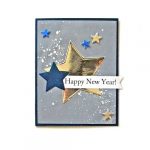 Happy New Year card by Margie Higuchi for Scrapbook Adhesives by 3L e-book with Favecrafts
