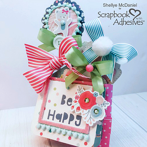 Happy Mail Mini Bag Album by Shellye McDaniel for Scrapbook Adhesives by 3L