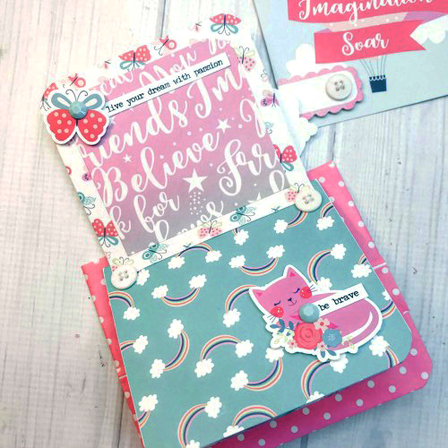 Happy Mail Mini Bag Album by Shellye McDaniel for Scrapbook Adhesives by 3L