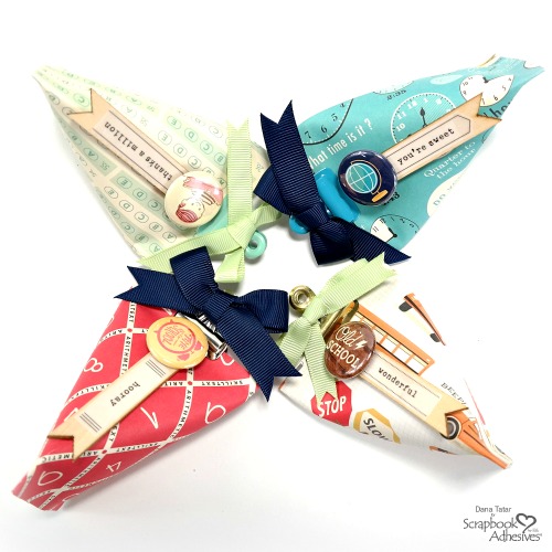 DIY Teacher Gift Boxes from Paper Rolls by Dana Tatar for Scrapbook Adhesives by 3L