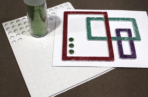 Glitter Frame Card by Tracy McLennon for Scrapbook Adhesives by 3L