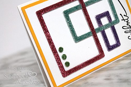 Glitter Frame Card by Tracy McLennon for Scrapbook Adhesives by 3L