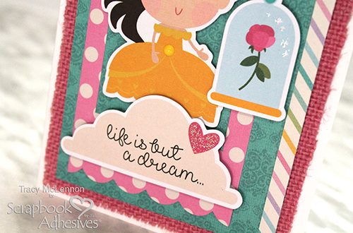 Little Princess Card and Burlap by Tracy McLennon for Scrapbook Adhesives by 3L