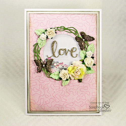 Mother's Day Love Shaker Card by Yvonne van de Grijp for Scrapbook Adhesives by 3L