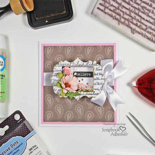 How to Make a Shadow Box Card by Yvonne van de Grijp for Scrapbook Adhesives by 3L