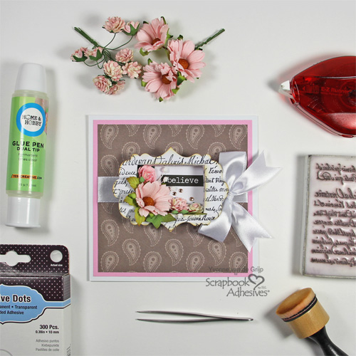 How to Make a Shadow Box Card by Yvonne van de Grijp for Scrapbook Adhesives by 3L