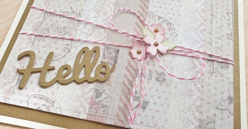 Hello Card - Stash Busting Tutorial by Christine Emberson for Scrapbook Adhesives by 3L