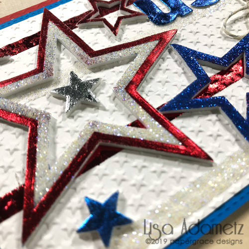 Sparkling 4th of July Card Tutorial by Lisa Adametz for Scrapbook Adhesives by 3L