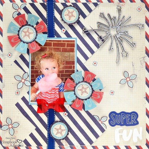 Patriotic Scrapbooking with Holographic Foil by Dana Tatar for Scrapbook Adhesives by 3L