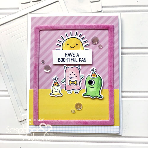 Interactive Monster Card Tutorial by Teri Anderson for Scrapbook Adhesives by 3L