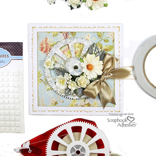 Recycled Gear Card Tutorial by Yvonne van de Grijp for Scrapbook Adhesives by 3L