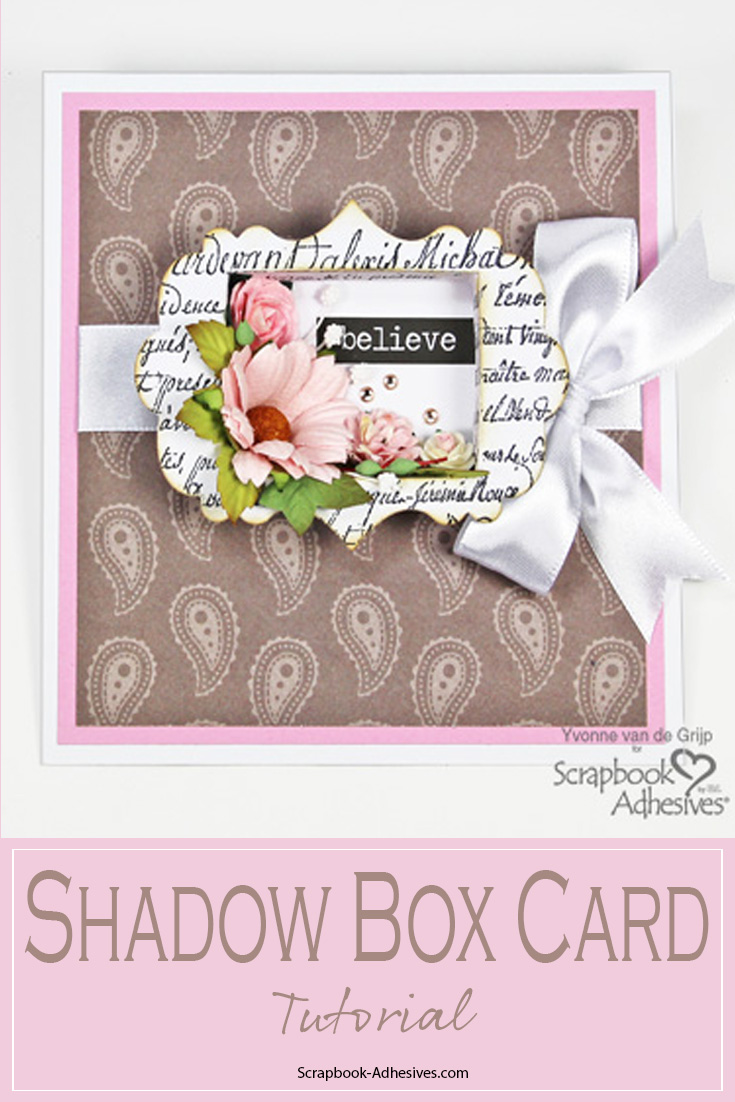 How to Make a Shadow Box Card by Yvonne van de Grijp for Scrapbook Adhesives by 3L