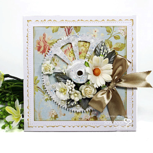 Recycled Gear Card Tutorial by Yvonne van de Grijp for Scrapbook Adhesives by 3L