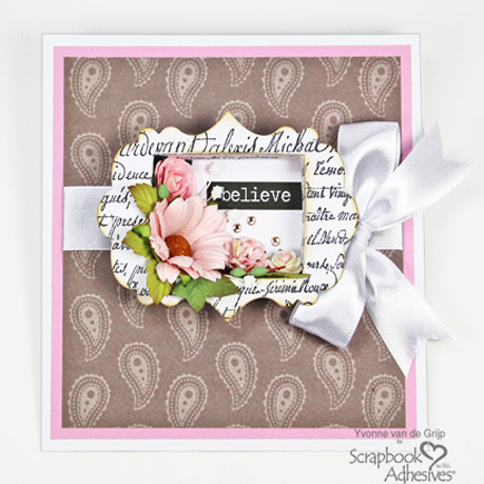 How to Make a Shadow Box Card by Yvonne van de Grijp for Scrapbook Adhesives by 3L