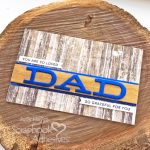 Dad Card with Foil and Wood Tutorial