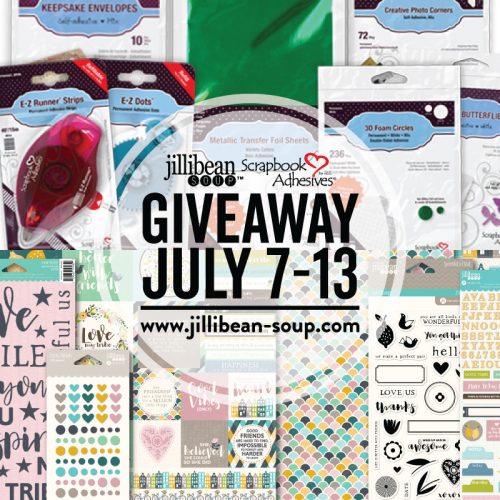 Instagram Giveaway with Jillibean Soup and Scrapbook Adhesives by 3L prizes, July 7-13, 2019