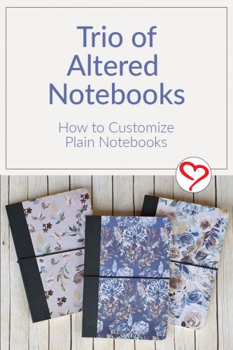 A Trio of Notebooks by Christine Emberson for Scrapbook Adhesives by 3L Pinterest Image