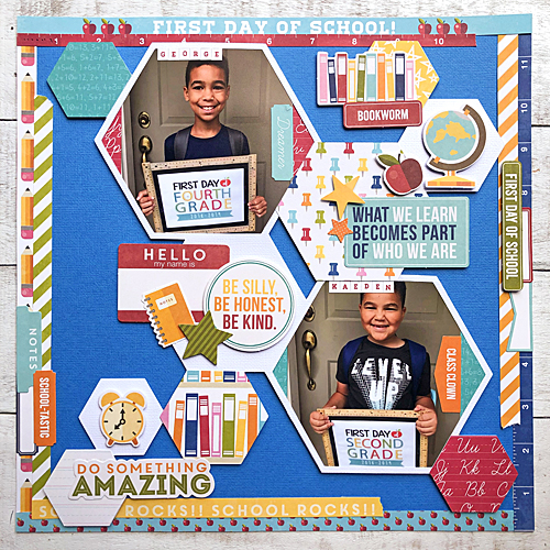 First Day of School Scrapbook Tutorial by Latrice Murphy for Scrapbook Adhesives by 3L