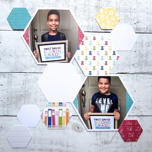 First Day of School Scrapbook Tutorial by Latrice Murphy for Scrapbook Adhesives by 3L Step 8