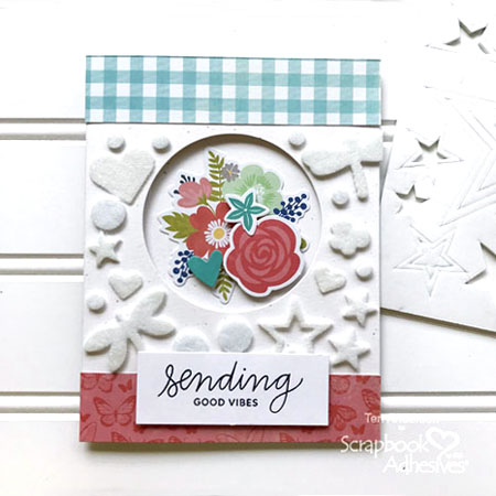 Flocked Window Card by Teri Anderson for Scrapbook Adhesives by 3L