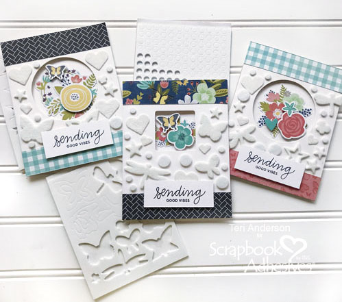 Flocked Window Card by Teri Anderson for Scrapbook Adhesives by 3L