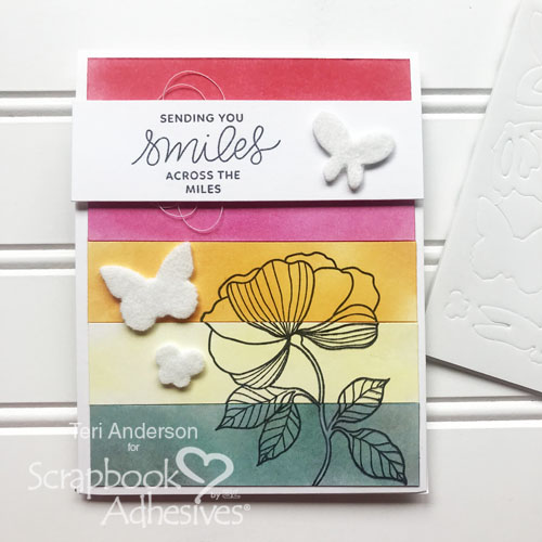 How to use Flock with 3D Foam Shapes by Teri Anderson for Scrapbook Adhesives by 3L Main 2