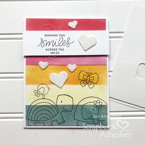 How to use Flock with 3D Foam Shapes by Teri Anderson for Scrapbook Adhesives by 3L Main 3