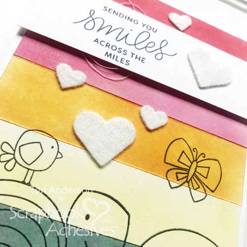 How to use Flock with 3D Foam Shapes by Teri Anderson for Scrapbook Adhesives by 3L Close Up 2